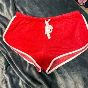 Red shorts